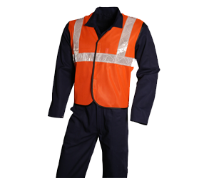 High Visibility Safety Jacket with Reflective Tapes